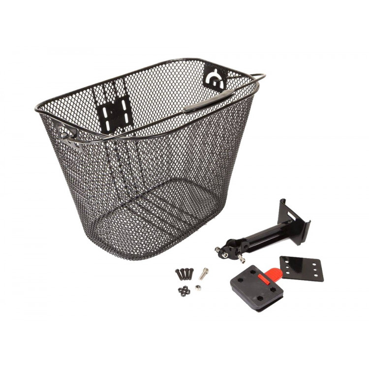 Košík na riadidlá + Klip. HT-102 Čierny